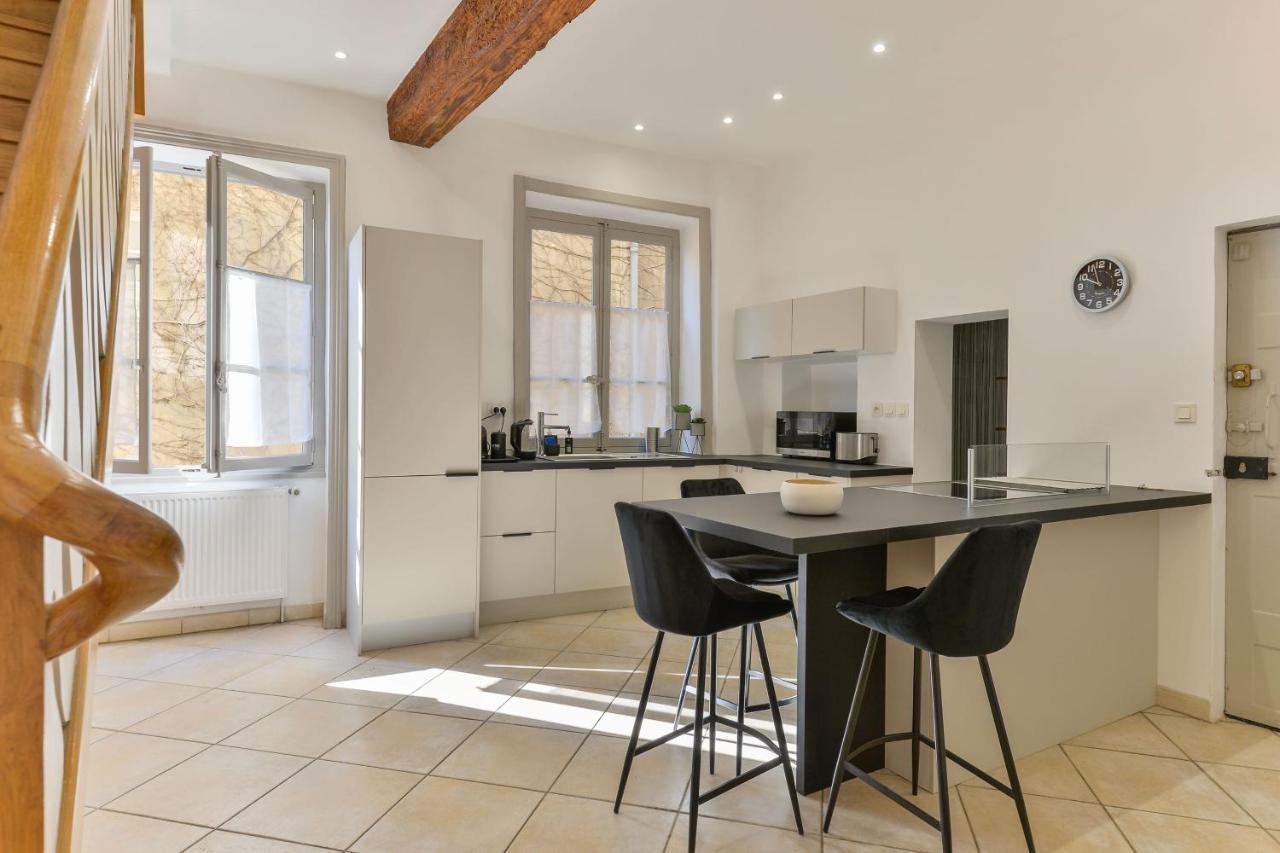 Beau Duplex Avec Jardin Et Vue Appartement Lyon Buitenkant foto